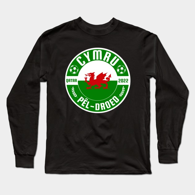 Cymru Football Long Sleeve T-Shirt by footballomatic